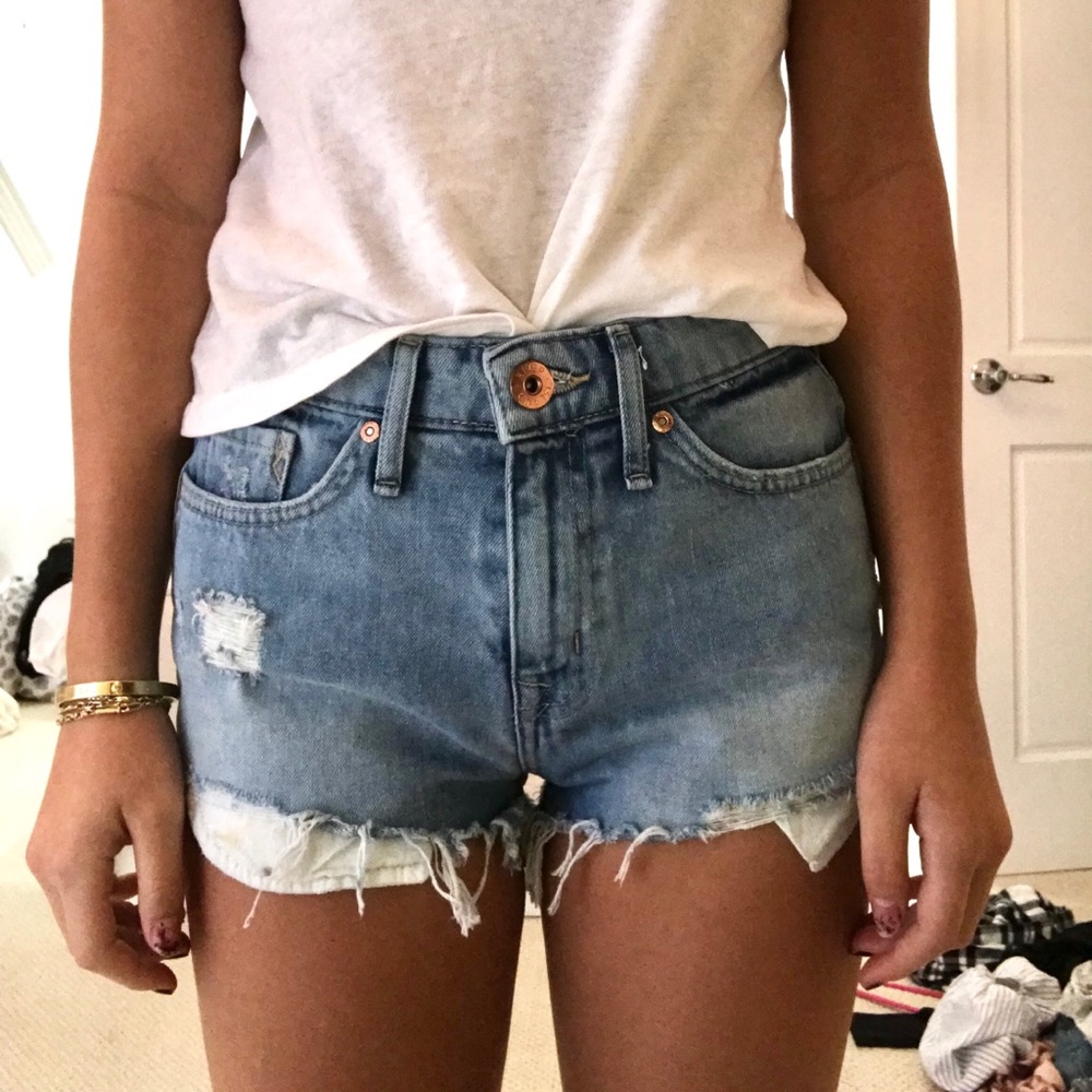 River Island Blue Denim Shorts